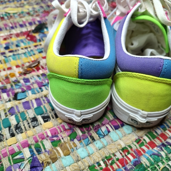 Vans Neon Mid Rise Lace Up Men's 5.5 Women's 7 - Picture 3 of 6